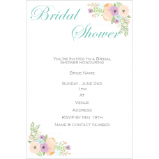 Personalised Bridal Shower Invitations 20pk